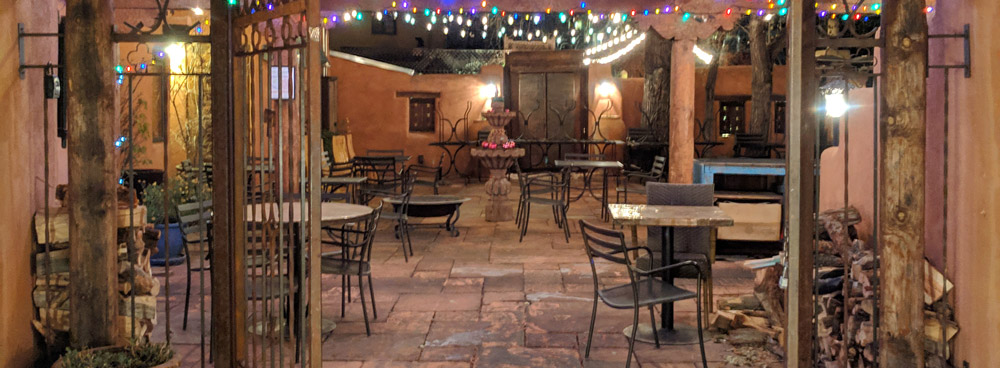 Courtyard of The Pink Adobe